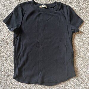 Madewell Supima® Rib Tee – Black (XXS, fits like XS)